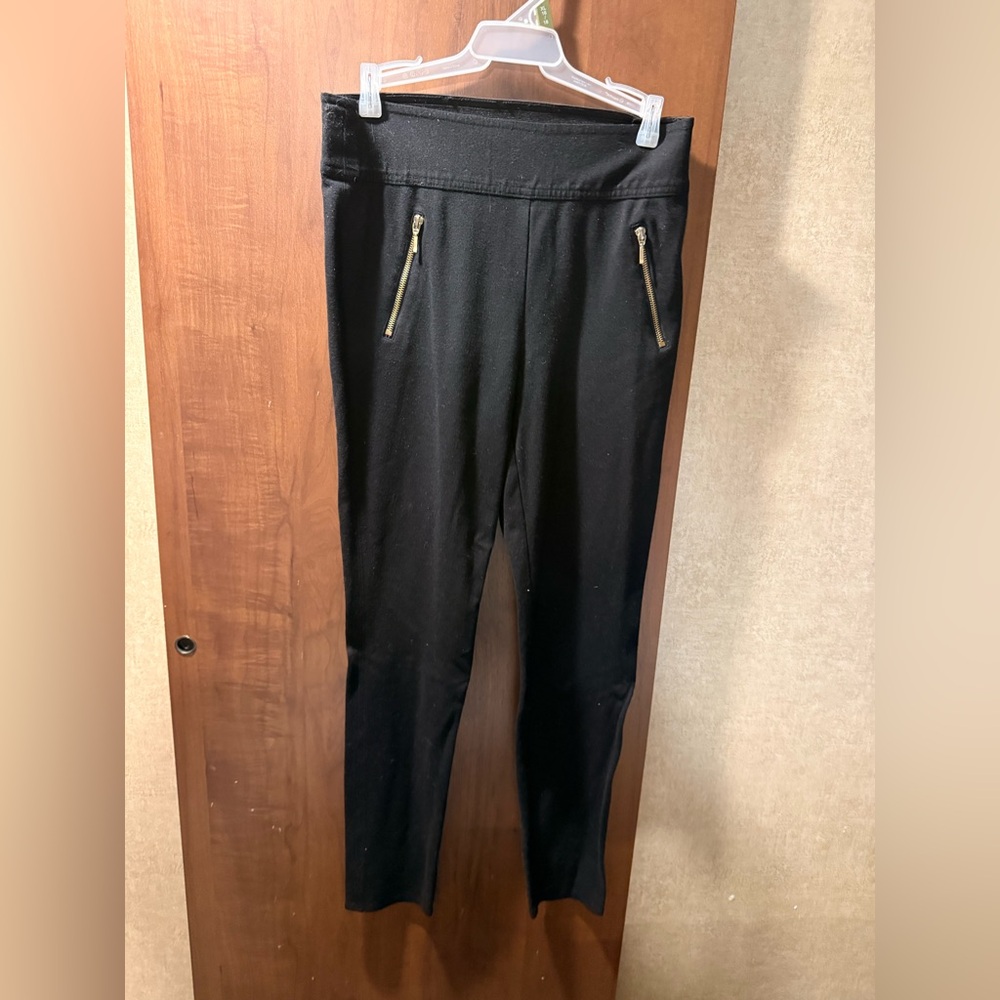 INC International Concepts Black Textured Leggings